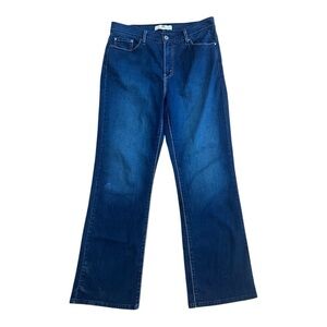 Levi’s women’s Perfectly Slimming 512 Bootcut Dark Wash Blue Jeans Size 14 nwot